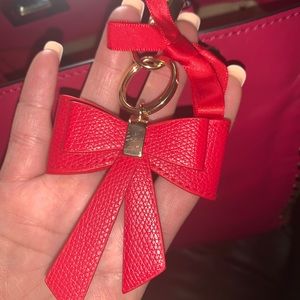 Purse red key chain
